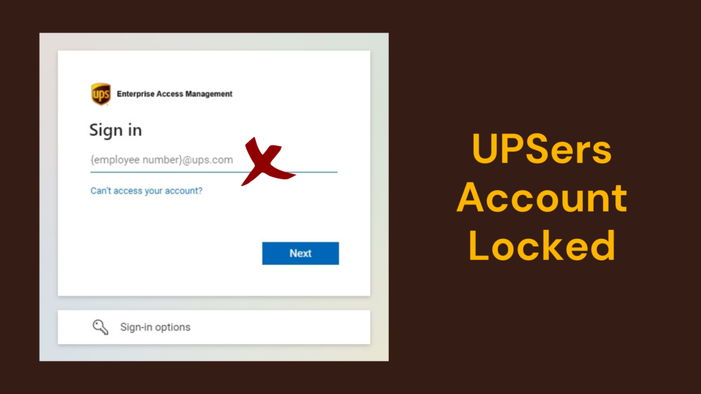 upsers account locked