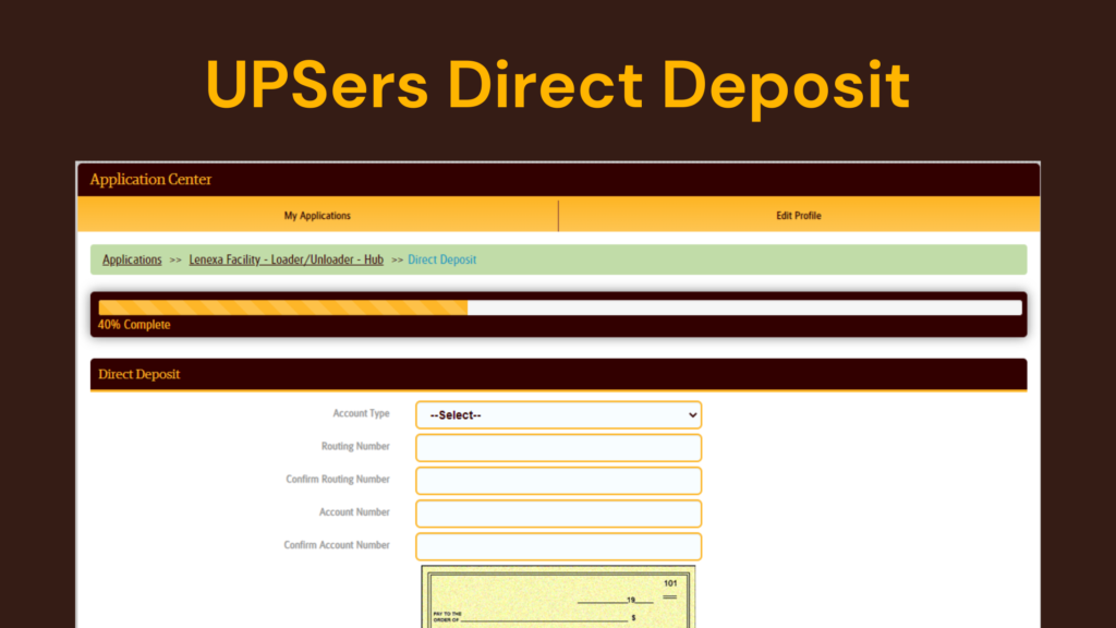 upsers direct deposit